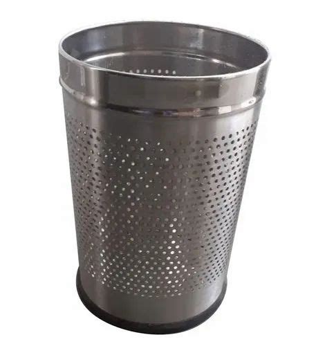 Open Top Silver X Inch Stainless Steel Perforated Bin Material