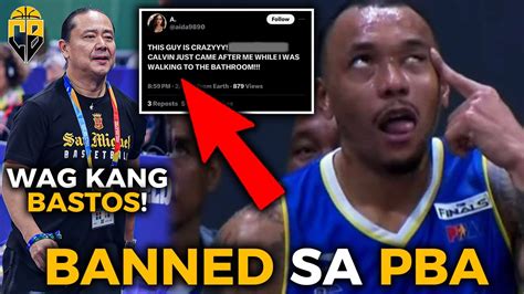 Ban Sa PBA BASTOS Na Ginawa Ni Calvin Abueva Sa Game 2 PBA Finals San