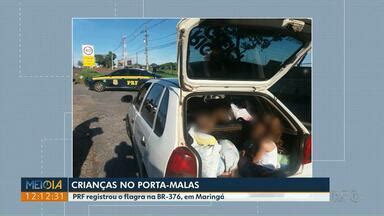 Meio Dia Paraná Ponta Grossa Polícia Rodoviária flagra crianças