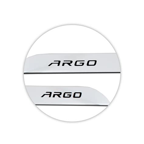 Jogo De Friso Lateral Argo A Branco Alaska General Car