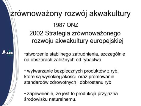 PPT Zrównoważony rozwój akwakultury czyli unijna nowomowa PowerPoint