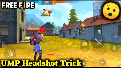 UMP Headshot Trick In Free Fire Free Fire UMP Gun Headshot Trick