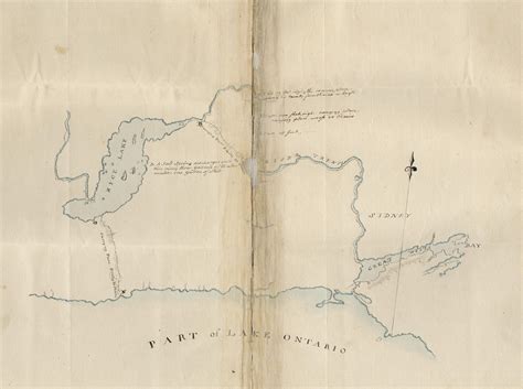 Map Of The North Shore Of Lake Ontario The Trent River And Rice Lake