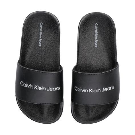 Calvin Klein Jeans Logo Sliders Childrens Pool Shoes Frasers