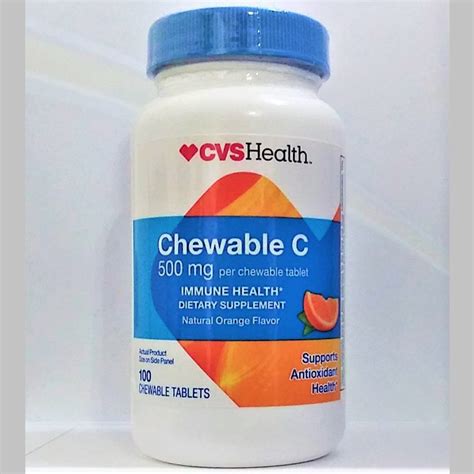 Cvs Health Chewable Vitamin C 500mg 100 Chewable Tablets