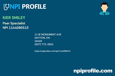 KIER SMILEY NPI 1144086513 Peer Specialist In Dayton OH