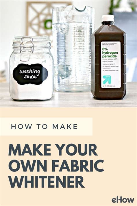 Its Really Easy To Make Your Own Fabric Whitener Using A Few