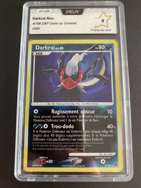 Carte Pok Mon Darkrai Holo Reverse Pca D P Duels Au Sommet Fr