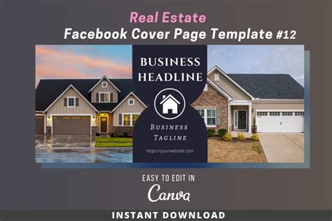 Real Estate Facebook Cover Page Template With 1542021