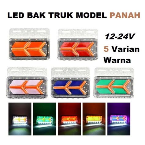 Jual Lampu LED BAK TRUK MODEL PANAH Oval Sein Sen Running Truck 24V 24