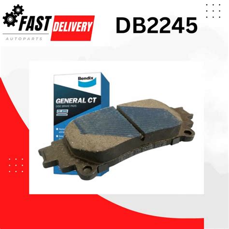 Brake Pads Toyota Fortuner Rear Set Db Gct Original