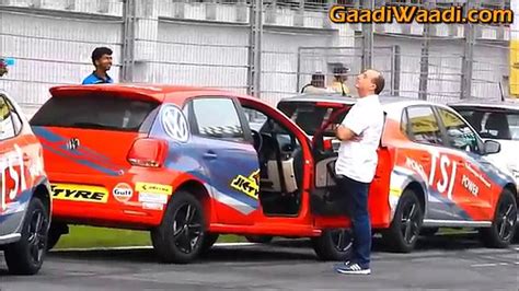 Vw Polo Stunt Show At Bic Side Wheelie At New Jk Tyre Championship