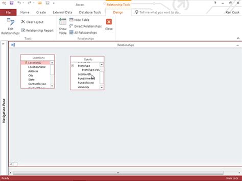 How To Set Table Relationships In Access Dummies