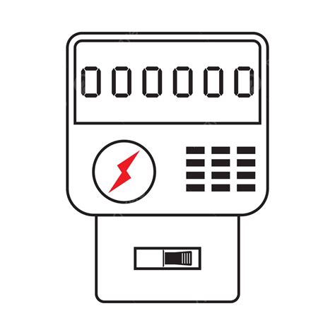 Medidor De Electricidad Icono Indicador Fondo Monitor Vector Png