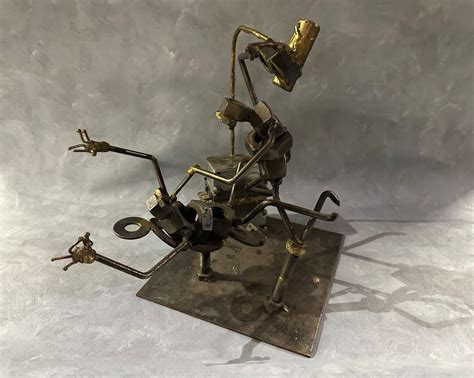 Nuts And Bolts Metal Sculpture Dentist And Patient John Duffydennis