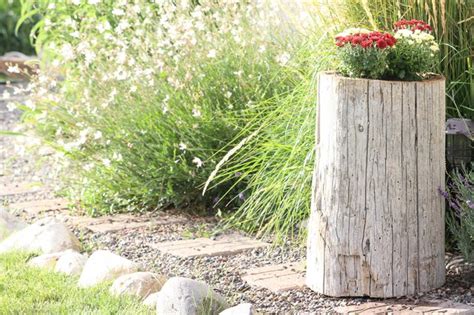 How to Make a Log Planter | eHow