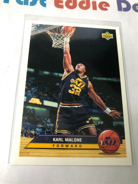 1993 UPPER DECK NBA BASKETBALL KARL MALONE MCDONALD S INSERT CARD P40