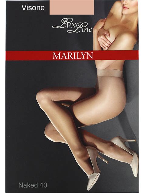 Тонкие полупрозрачные колготки повышенной прочности Marilyn Exclusive naked 40 ден visone 90302