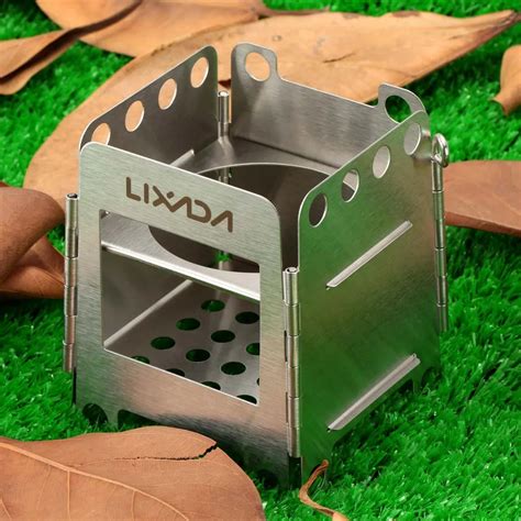 Outdoor Portable Wood Stove Backpacking Survival Wood Burning Camping ...