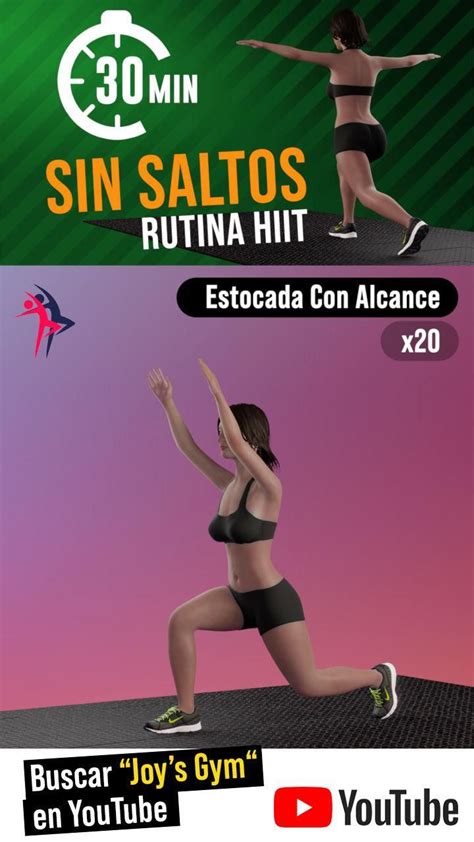 Rutina HIIT 30 Minutos Sin Saltos CARDIO INTENSO Para Adelgazar