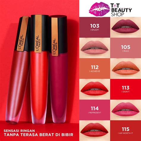 Jual LOREAL PARIS Rouge Signature Liquid Matte Lipstick Matte Colored