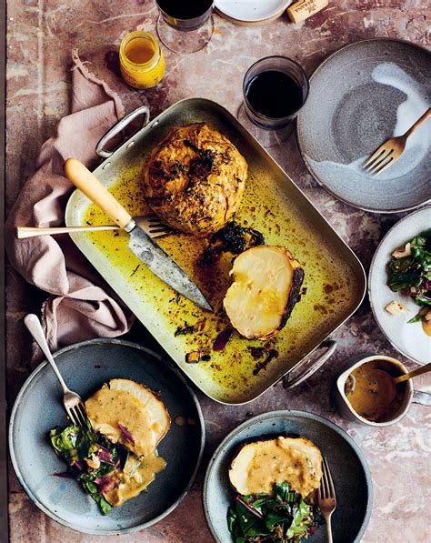 Whole Roasted Celeriac Vegan Sunday Roast Recipe