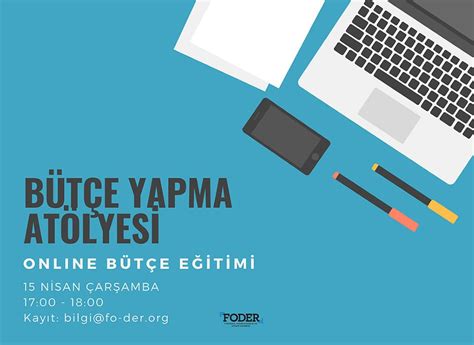 FODER Online Finansal Okuryazarlık Eğitimleri Bütçe Yapma Atölyesi FODER