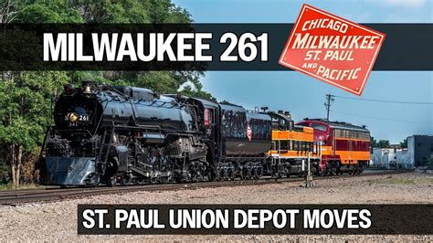 Milwaukee St Paul Union Depot Train Days Moves Steam Locomotive