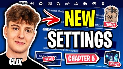 Clix Reveals New Settings Fortnite Chapter 5 Updated 2024 Youtube