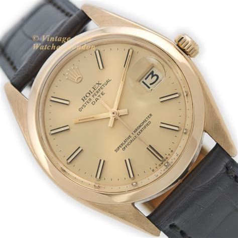 Rolex Oyster Perpetual Date Ref 1503 18ct 1975 Vintage Gold Watches