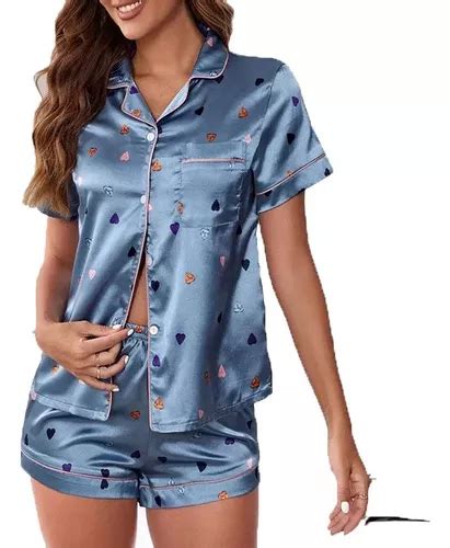 Conjunto De Pijama De Seda Satinada Para Mujer Ropa De Sexy Meses