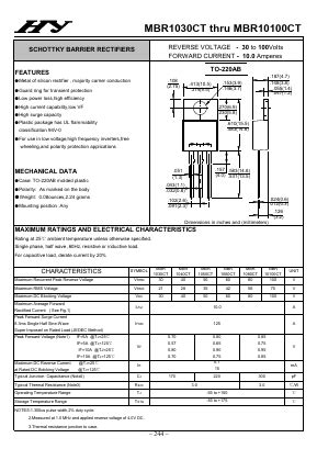 Mbr Ct Datasheet Pdf Hy Electronic Corp