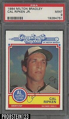 1984 Milton Bradley Cal Ripken Jr Baltimore Orioles HOF PSA 9 MINT EBay