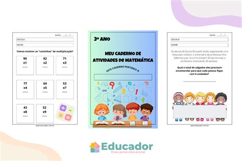 20 Atividades de multiplicação para 3º ano Educador Descubra as