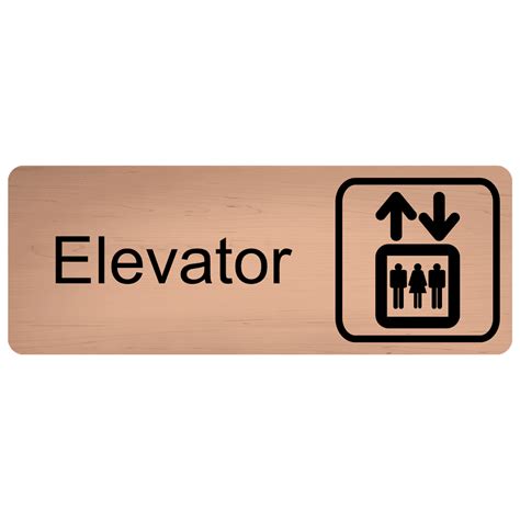 Elevator Escalator Signs Sssco Engraved And Braille