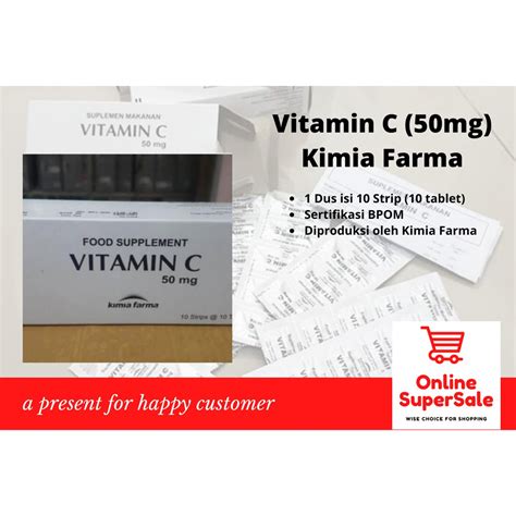 Jual Vitamin C 50mg Kimia Farma Shopee Indonesia