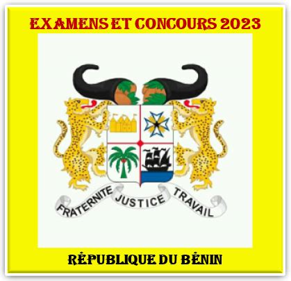 Calendrier Examens BAC BEPC CAP et Concours 2023 Bénin