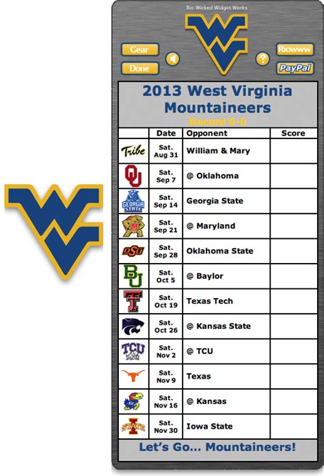 Wvu Football Schedule 2024-25 202425 Dates - Perri Delcina