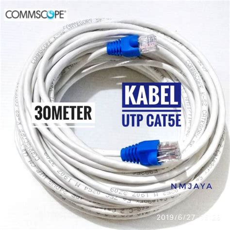 Jual Kabel Lan Utp Cat E Meter Commscope Original Siap Pakai