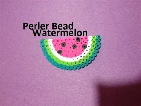 How To Make A Perler Bead Watermelon YouTube