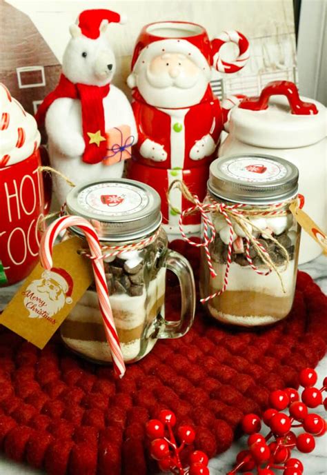 Diy Hot Cocoa Gift Set Jar Easy Homemade Idea Fitty Foodlicious