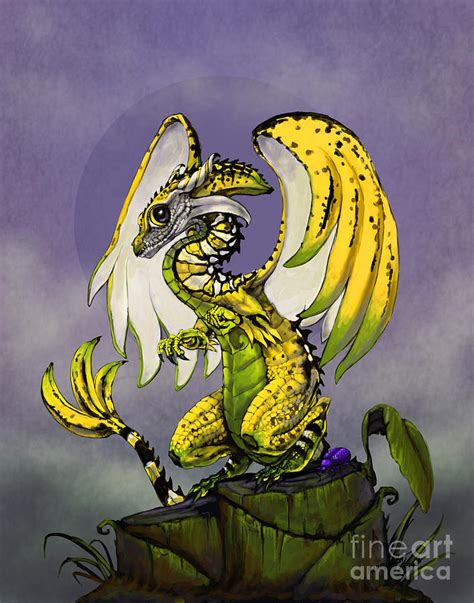 Banana Dragon Digital Art By Stanley Morrison Pixels