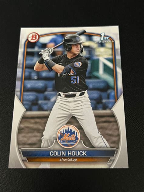 Card Lot Bowman Draft Paper Colin Houck St Bd New York