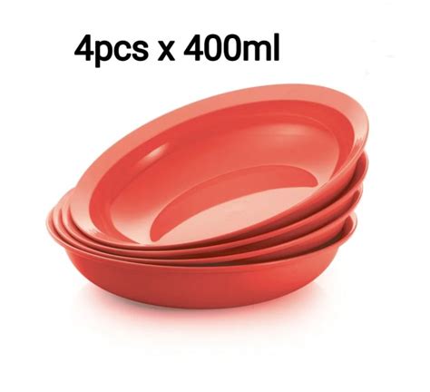 Tupperware Plate O Bowl Pcs Ml Peach Lazada