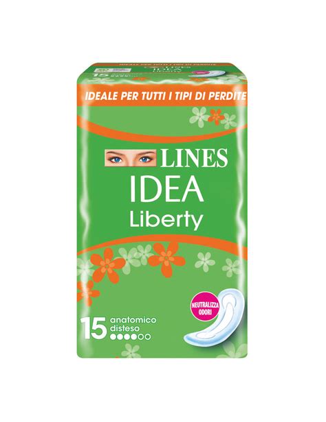 Assorbenti Giorno Lines Idea Assorbente Liberty Anatomico 15 Pezzi