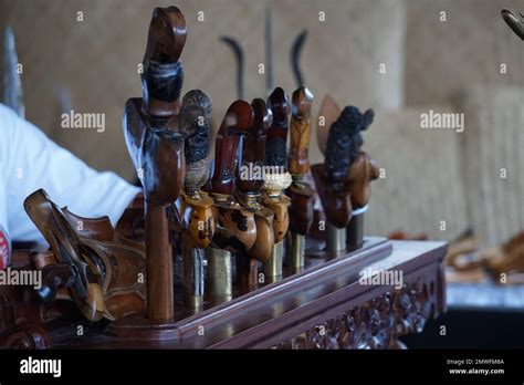 Keris With A Natural Background Keris Is One Of The Indonesian