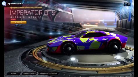 L Imperator Dans La Boutique Boutique Rocket League Du Janvier