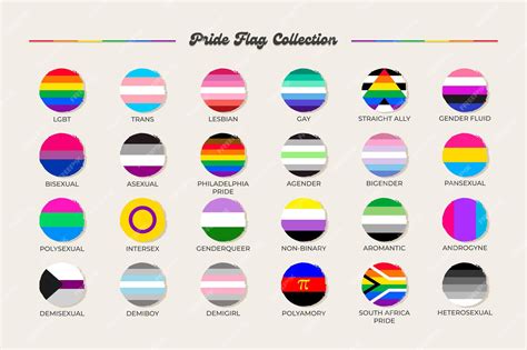 Colección De Banderas De Orgullo De Identidad Sexual Lgbtq Bandera De Gay Transgénero Bisexual