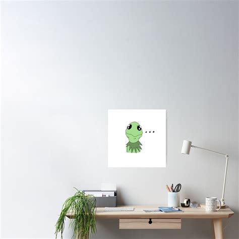 Angry Kermit Drawing Meme Poster By Knownnowhere Redbubble