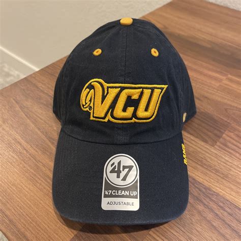 ‘47 Brand VCU Rams Adjustable Hat Cap Black Virginia Commonwealth NEW ...